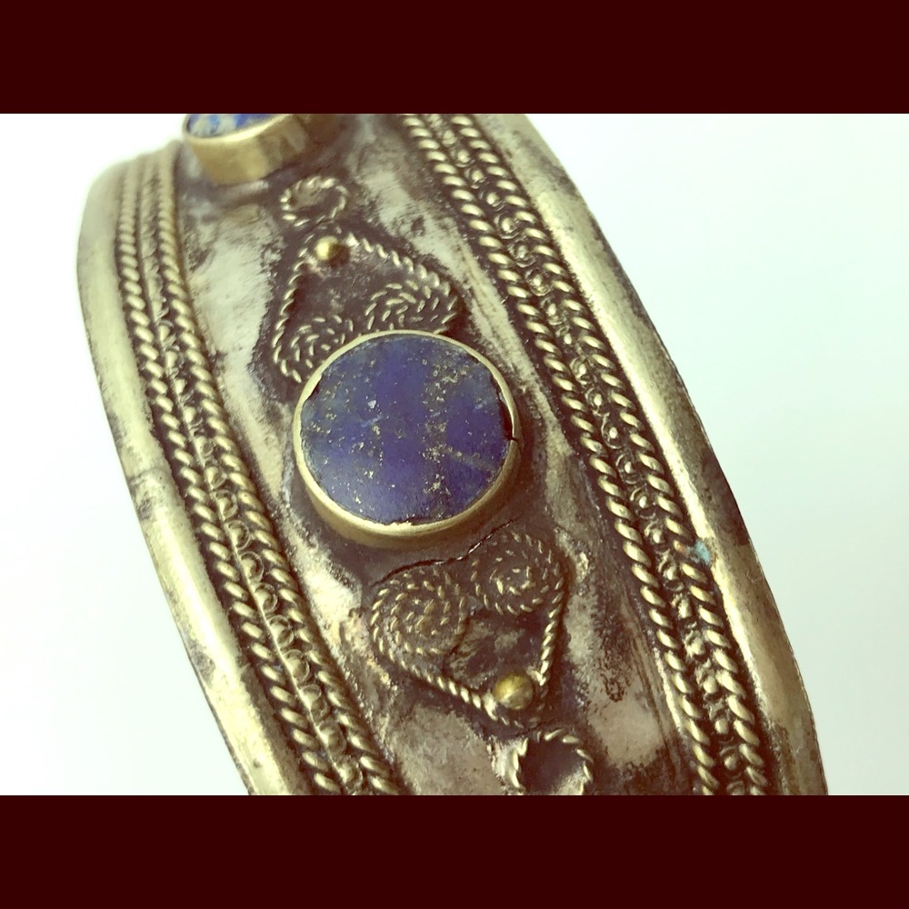 Lapis Afghan cuff